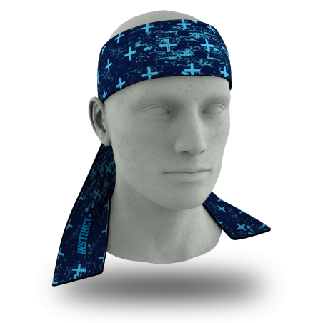 Headband Grunge Blue